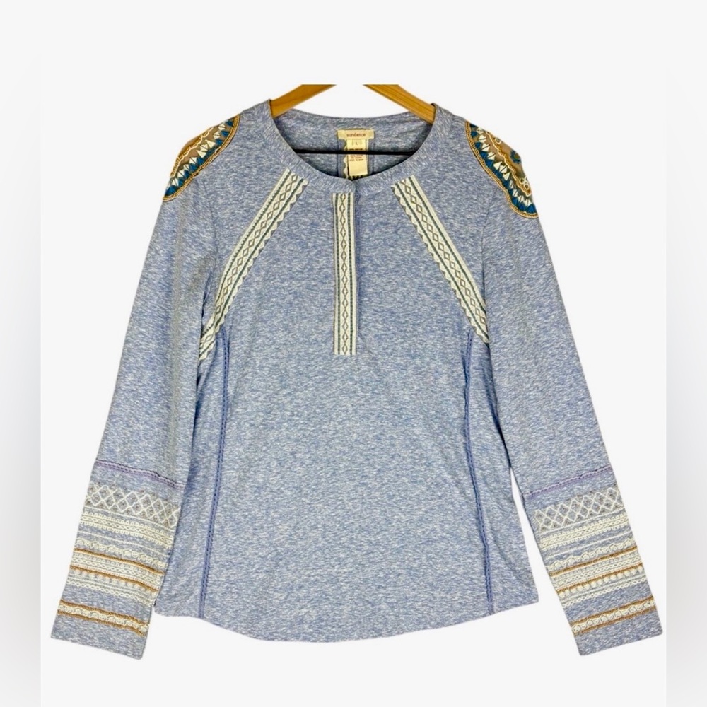 Sundance Blue Embellished Blouse